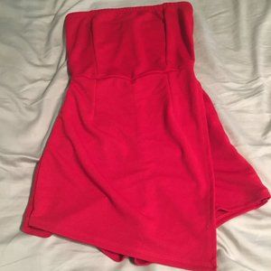 Red Wrap Around Romper